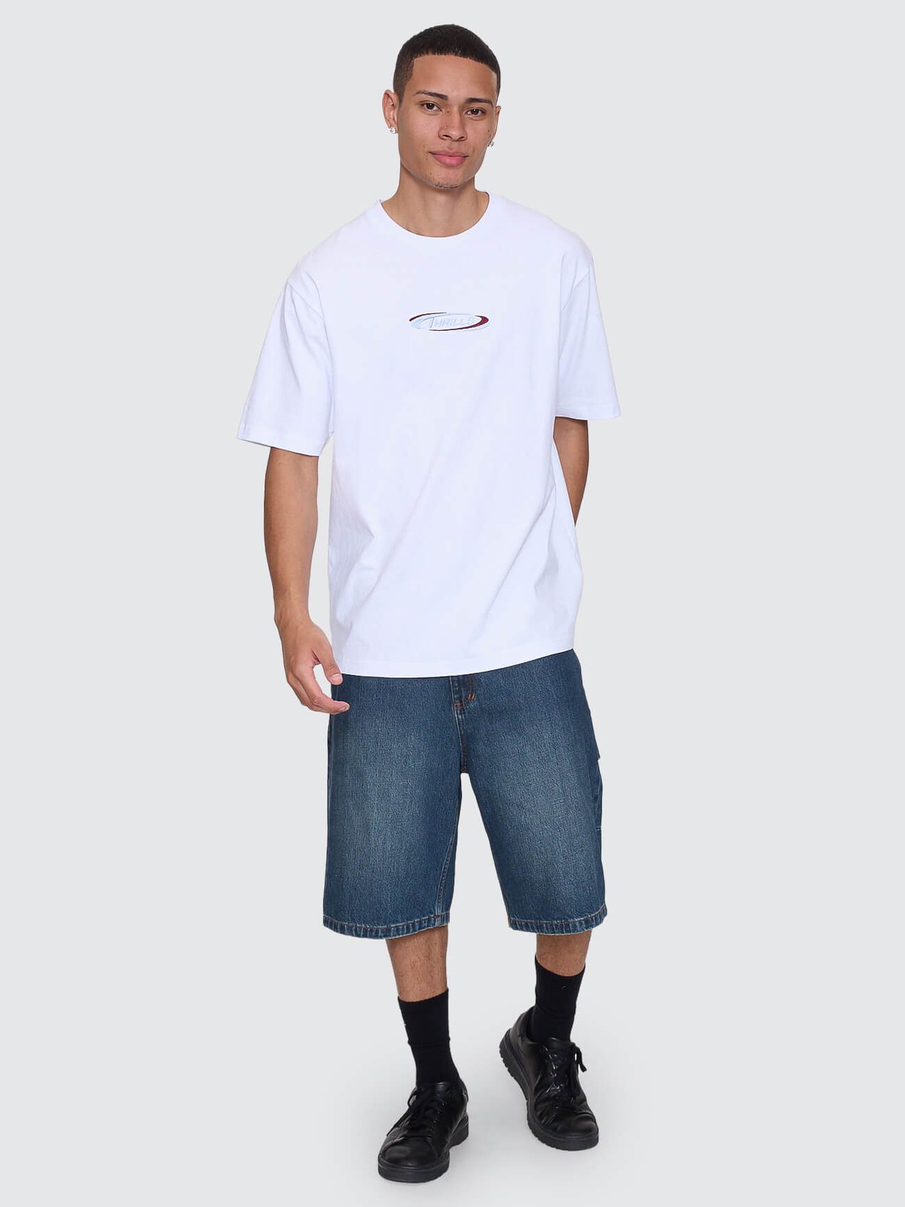 Spectral Oversize Fit Tee - White XS