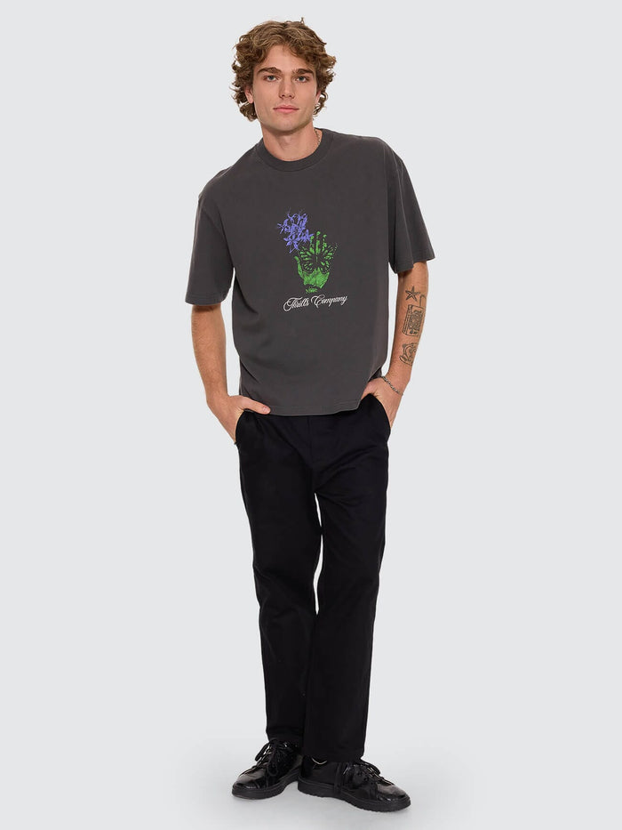 Reentry Box Fit Oversize Cropped Tee - Dark Merch Black XS