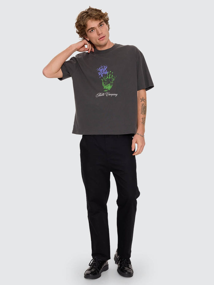 Reentry Box Fit Oversize Cropped Tee - Dark Merch Black XS