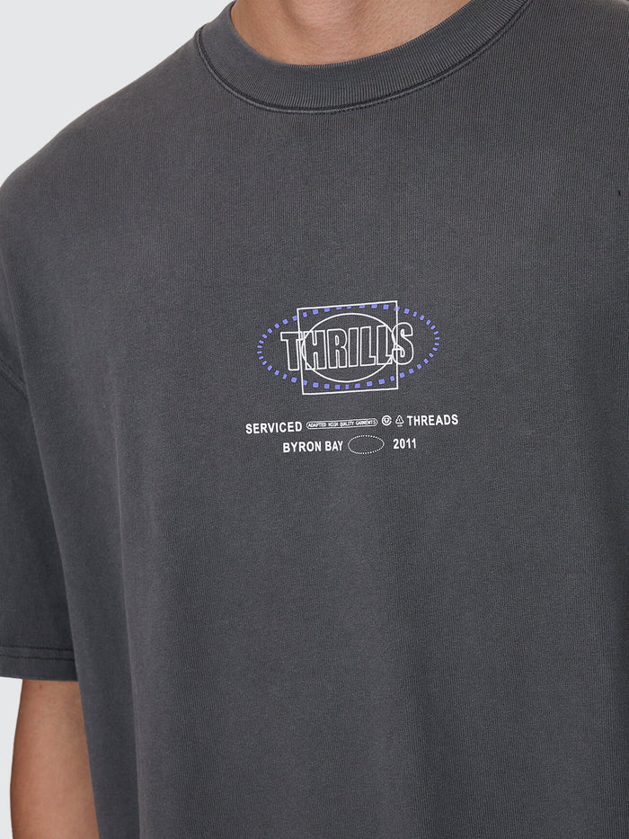 Fluid Thrills Box Fit Oversize Tee - Merch Black XS