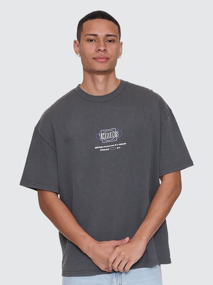Fluid Thrills Box Fit Oversize Tee - Merch Black XS