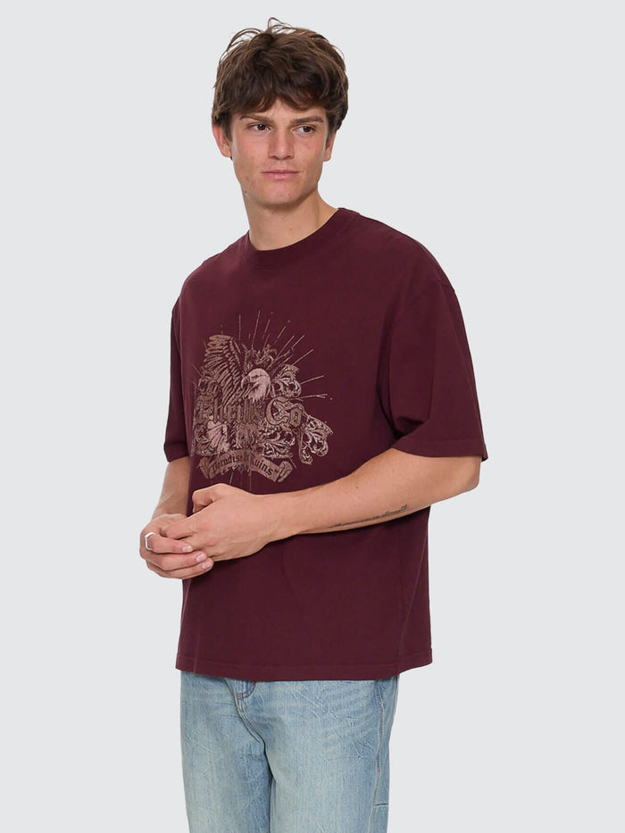 Deep In The Heart Of Byron Box Fit Oversize Cropped Tee - Bitter Chocolate XS