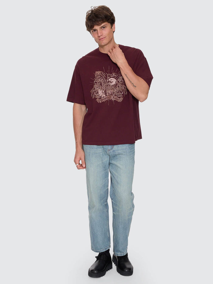 Deep In The Heart Of Byron Box Fit Oversize Cropped Tee - Bitter Chocolate XS