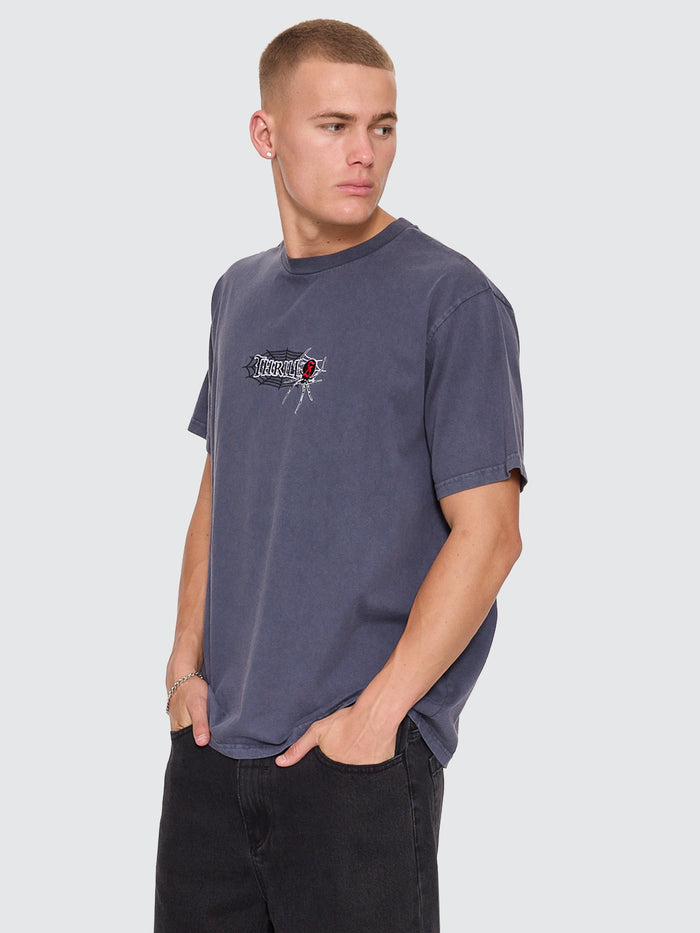 Web Of Deceit Embro Merch Fit Tee - Griffin Navy