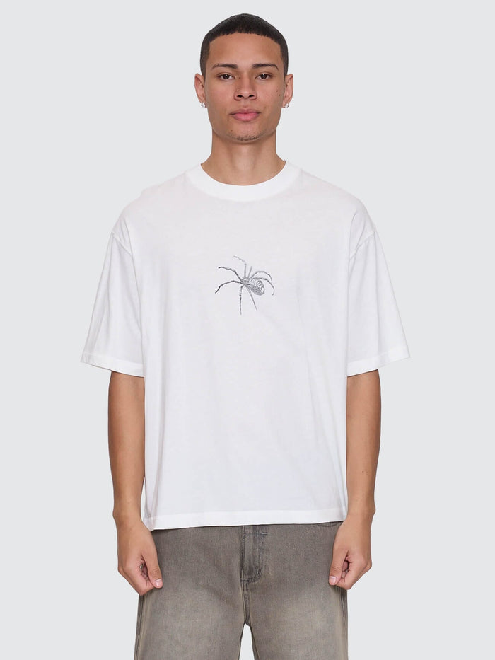 Deceitful Box Fit Oversize Cropped Tee - Dirty White XS