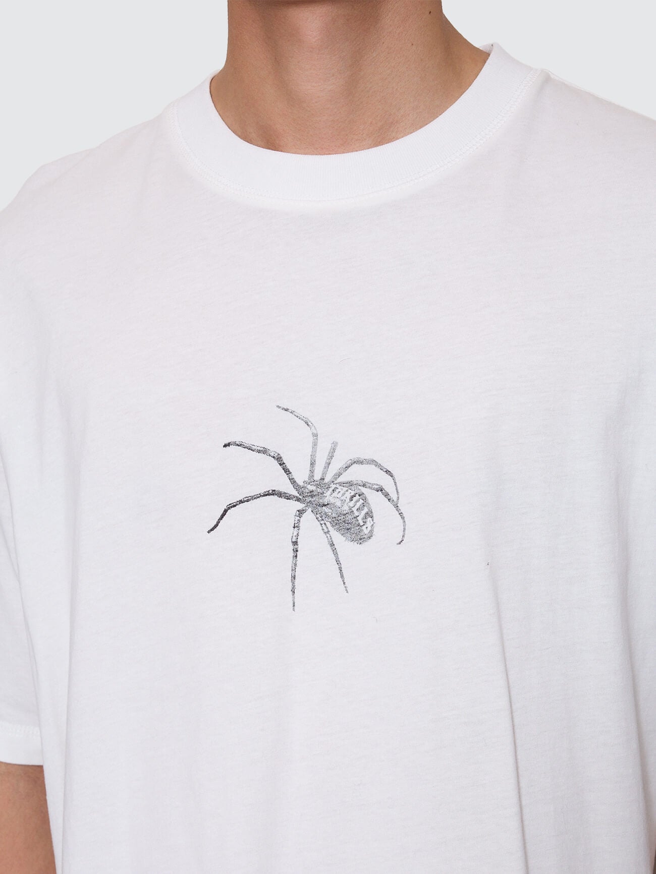 Deceitful Box Fit Oversize Cropped Tee - Dirty White XS