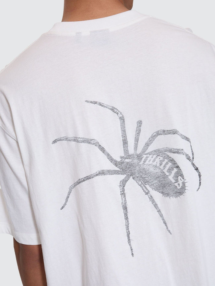 Deceitful Box Fit Oversize Cropped Tee - Dirty White XS