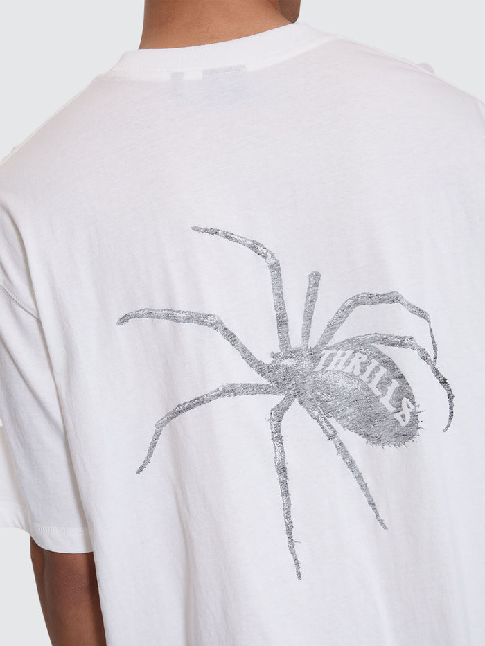 Deceitful Box Fit Oversize Cropped Tee - Dirty White XS