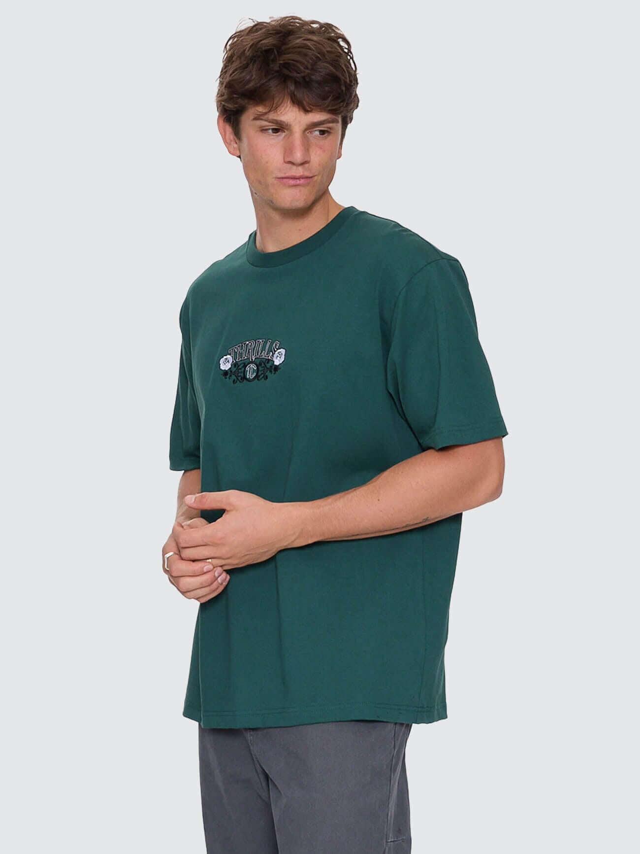 Locked In Oversize Fit Tee - Varsity Green XS