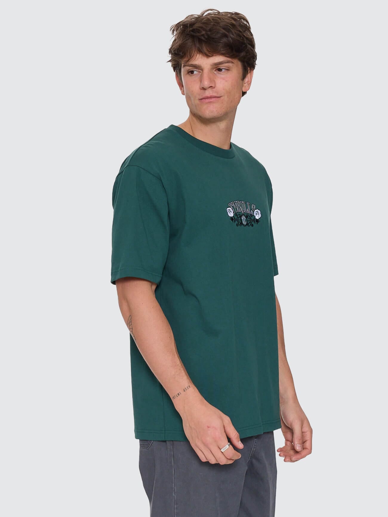 Locked In Oversize Fit Tee - Varsity Green XS