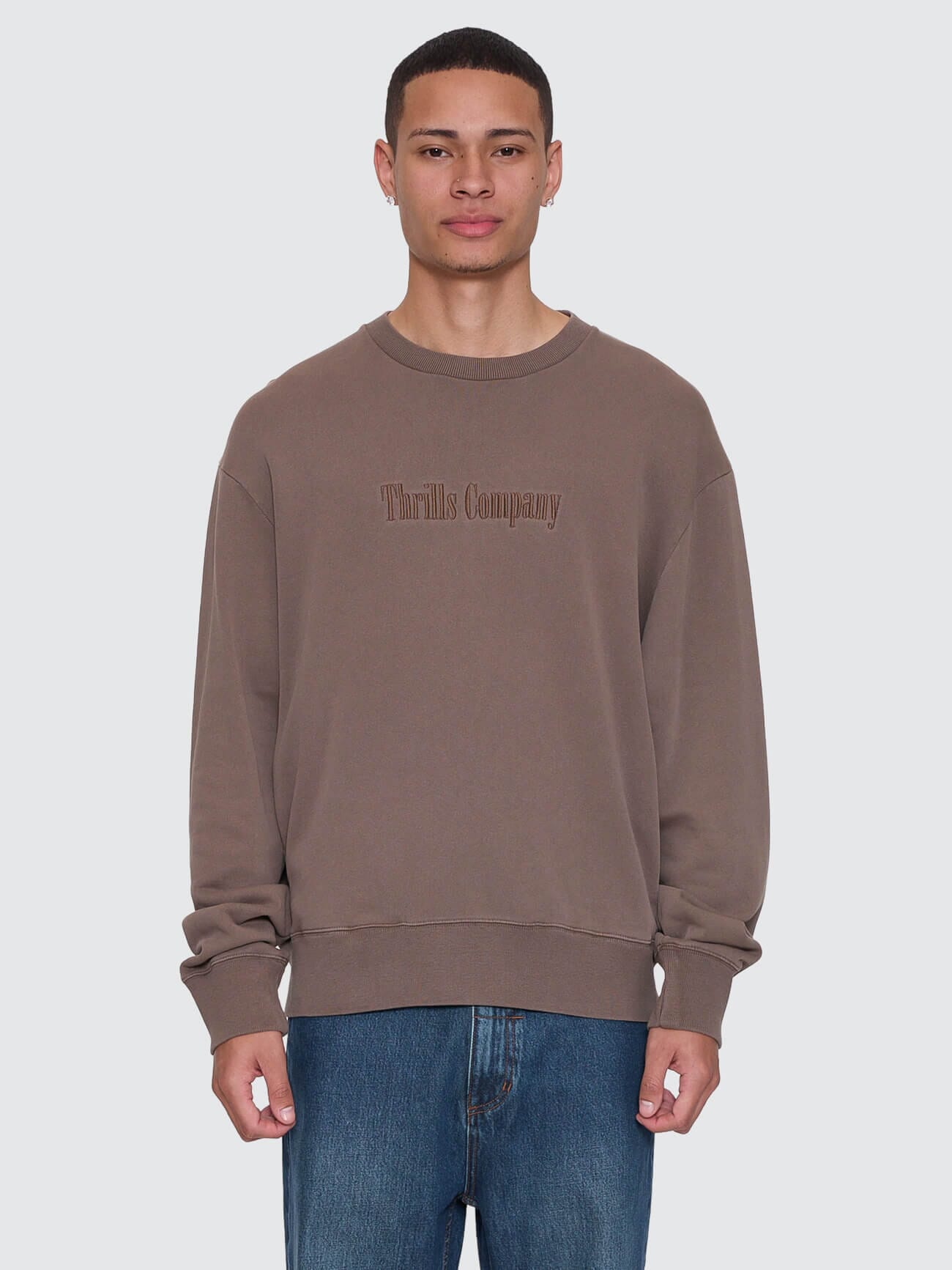 Primitive Box Fit Cropped Crew - Falcon XS