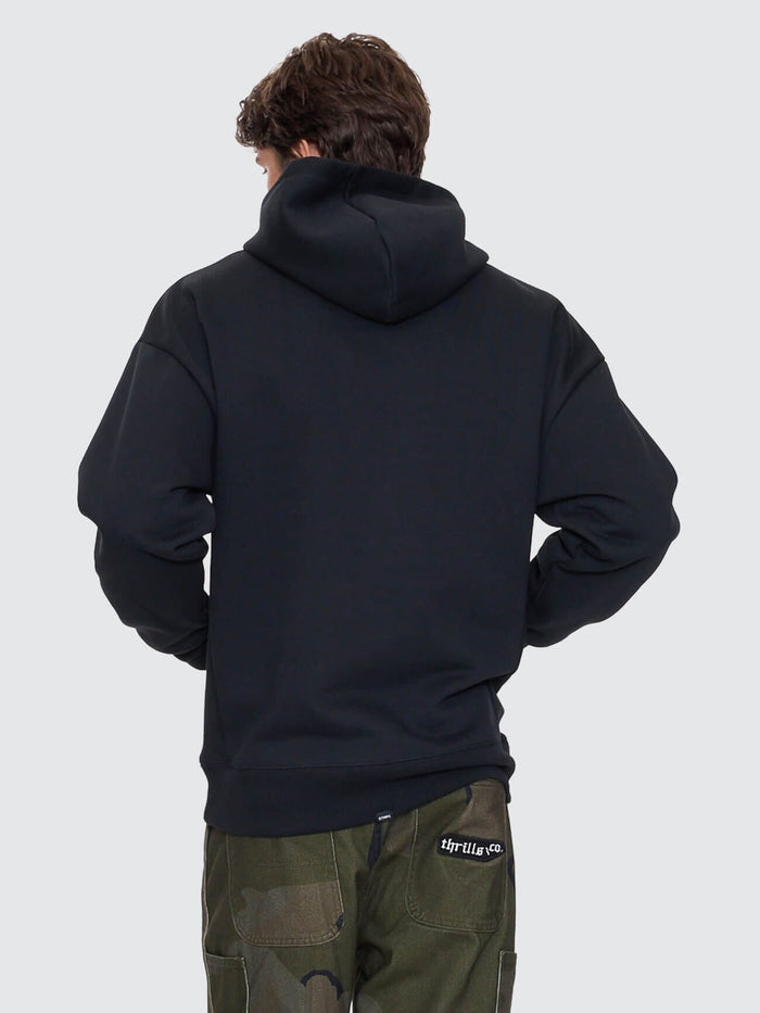 Thrills Union Slouch Pull On Hood - Pirate Black XS