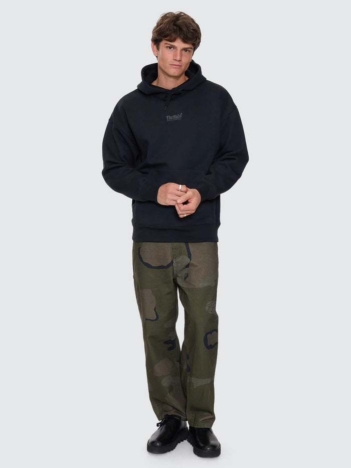 Thrills Union Slouch Pull On Hood - Pirate Black XS