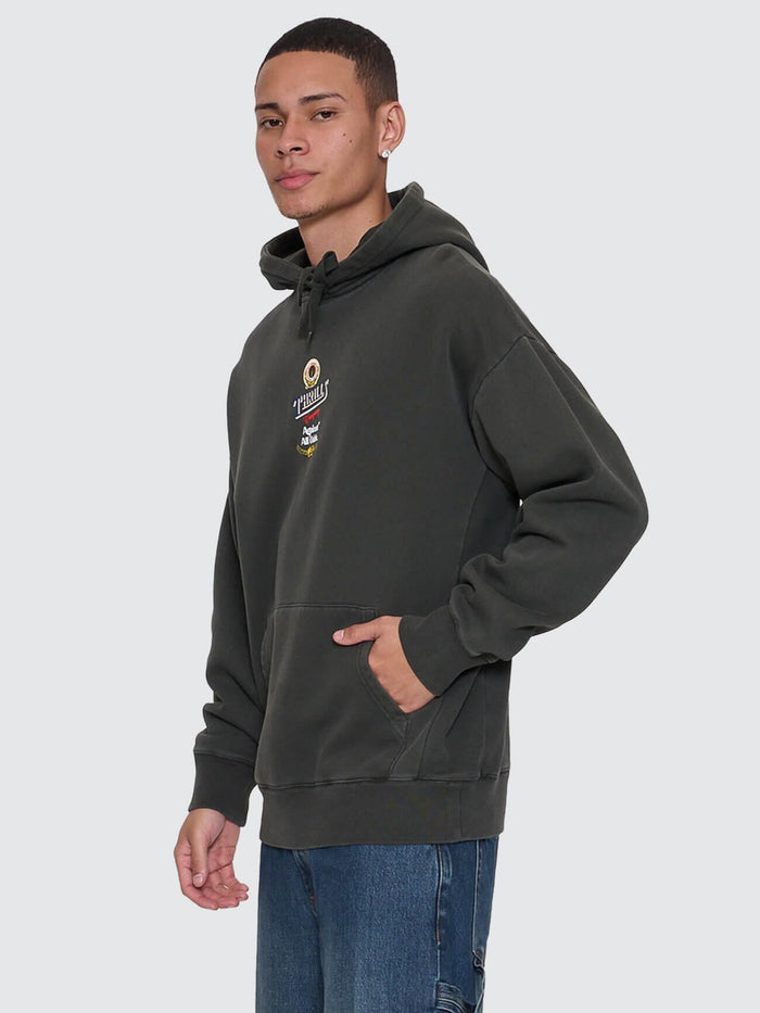 Against All Odds Slouch Pull On Hood - Oil Green XS