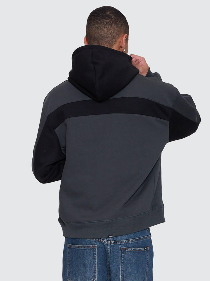 Sting Of Defeat Slouch Pull On Cropped Hood - Carbon XS