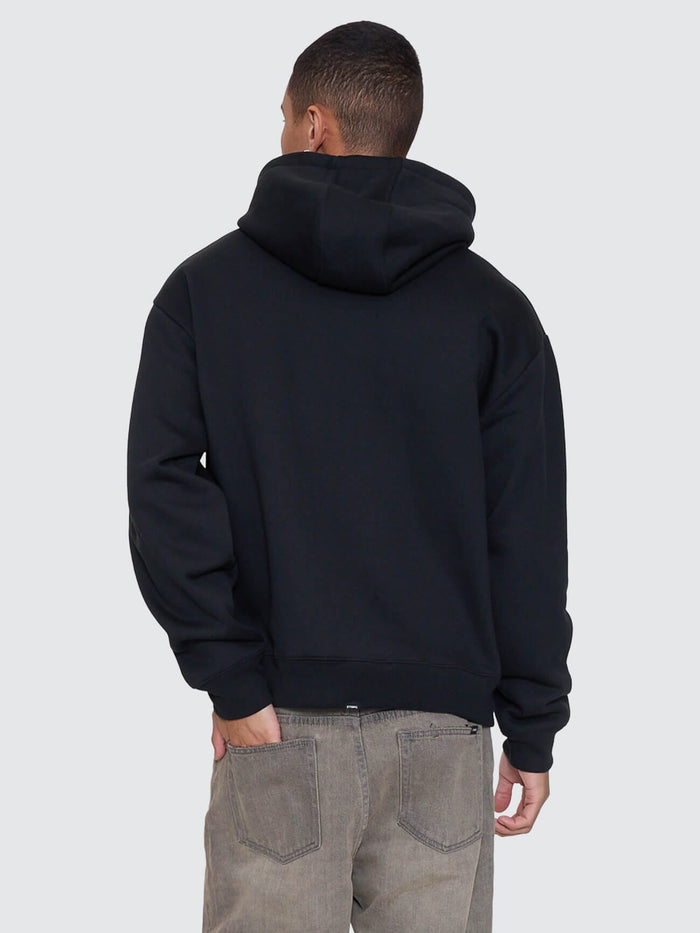 Night Petal Slouch Pull On Cropped Hood - Washed Black XS