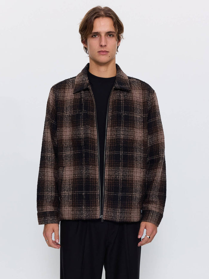 Primitive Cropped Flannel Jacket - Falcon XS