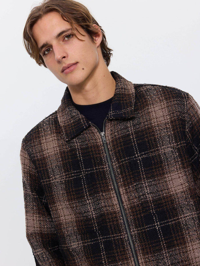 Primitive Cropped Flannel Jacket - Falcon XS