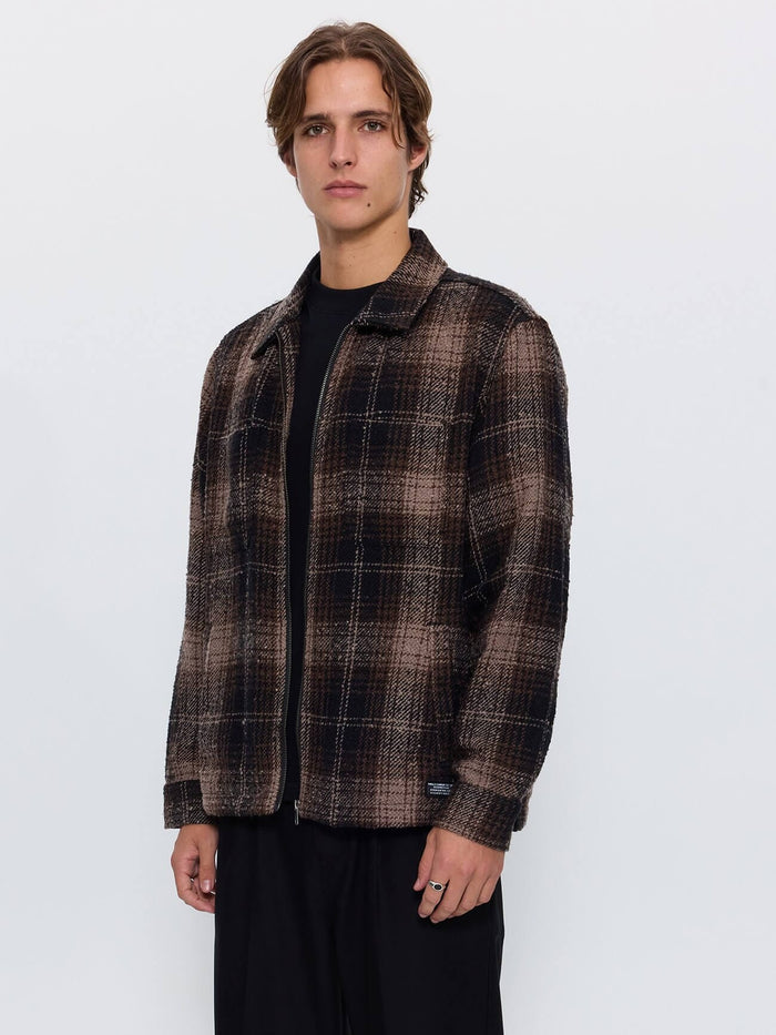 Primitive Cropped Flannel Jacket - Falcon XS