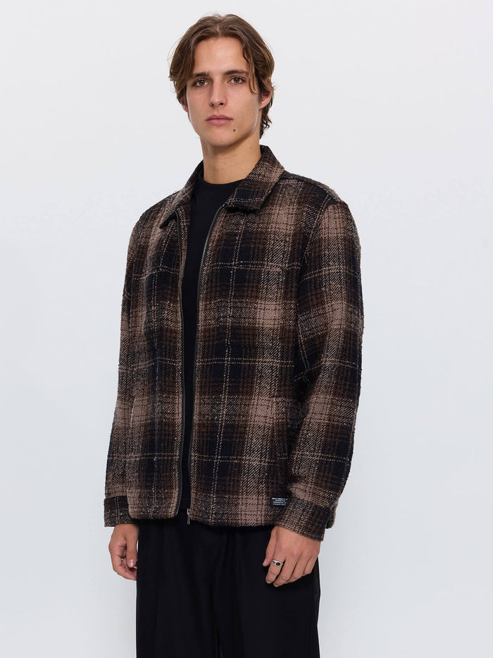 Primitive Cropped Flannel Jacket - Falcon XS