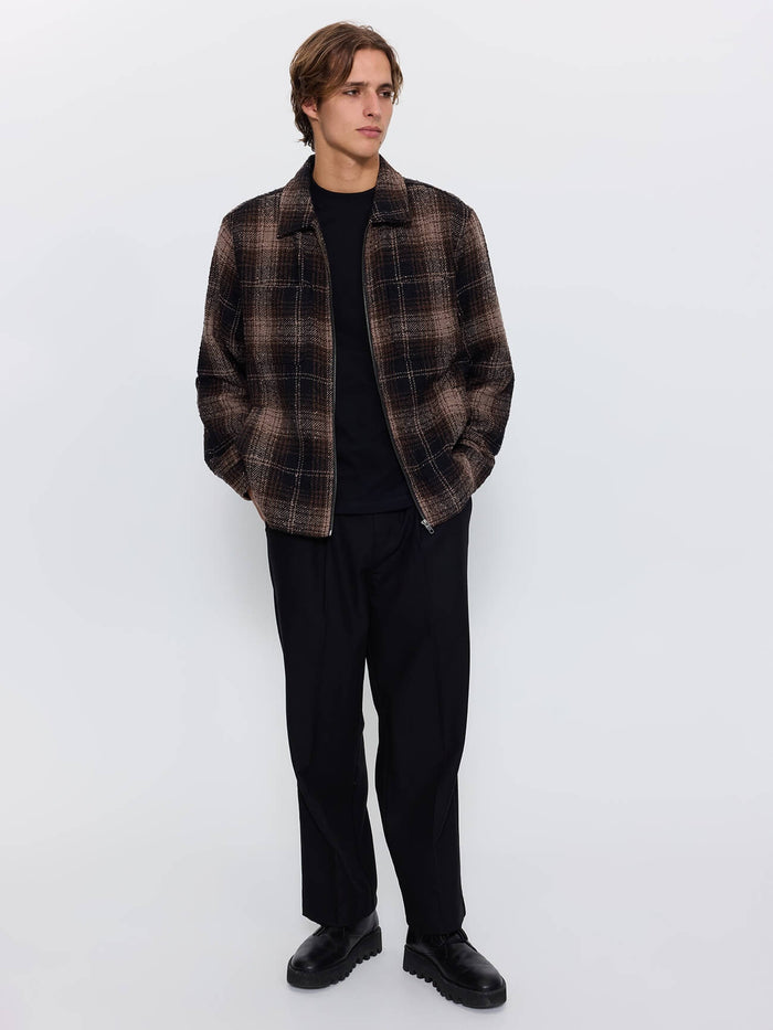 Primitive Cropped Flannel Jacket - Falcon XS