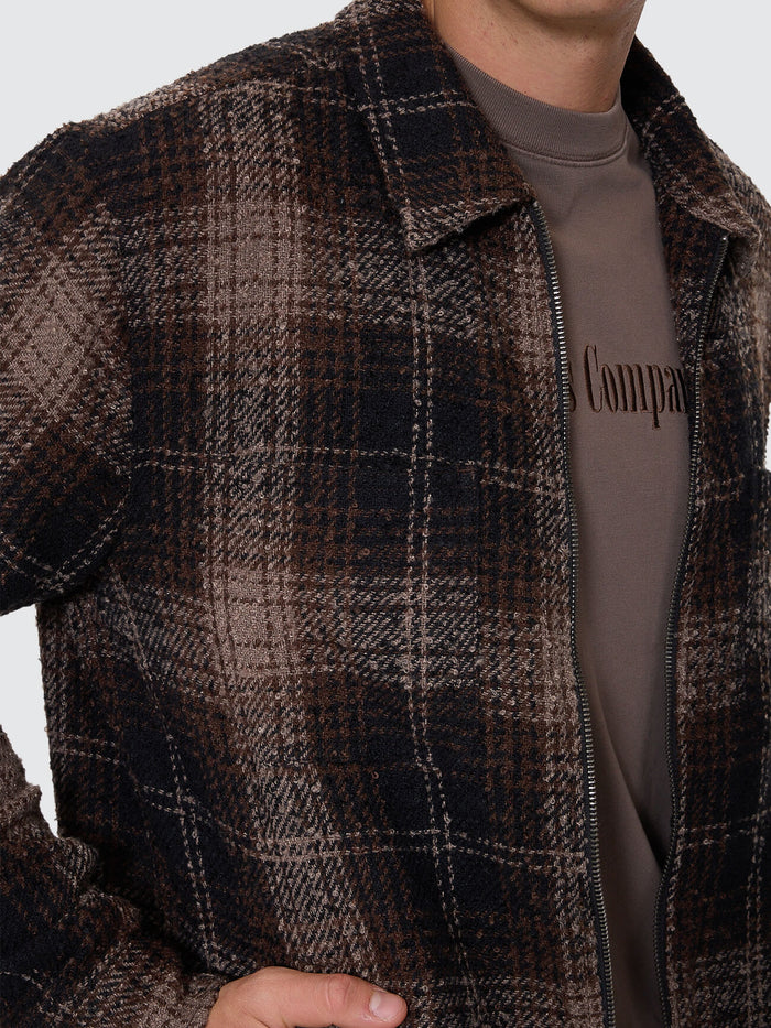 Primitive Cropped Flannel Jacket - Falcon XS