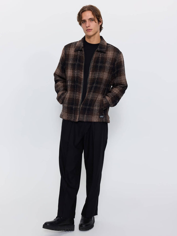 Primitive Cropped Flannel Jacket - Falcon XS