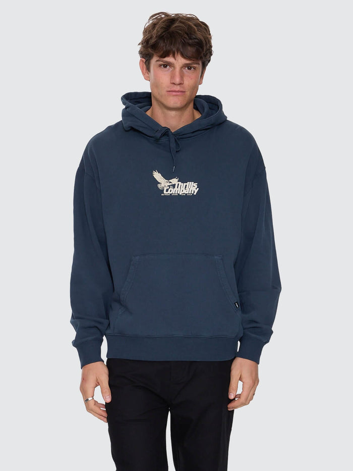 Between Chaos & Calm Slouch Pull On Cropped Hood - Federal Blue XS