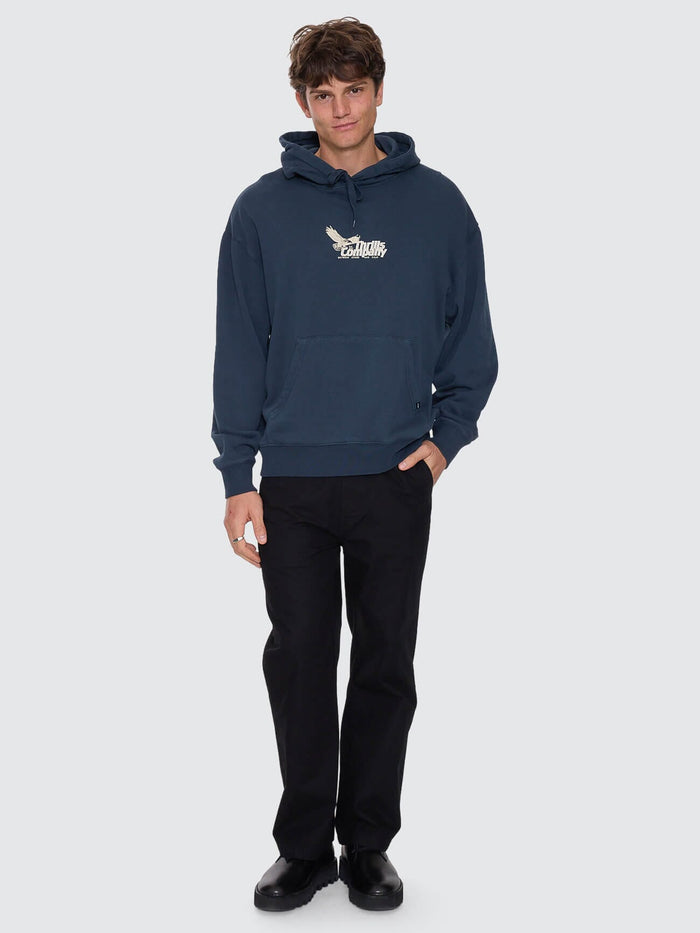 Between Chaos & Calm Slouch Pull On Cropped Hood - Federal Blue XS