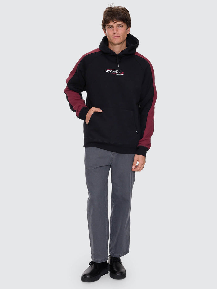 Spectral Raglan Panel Cropped Hood - Black XS