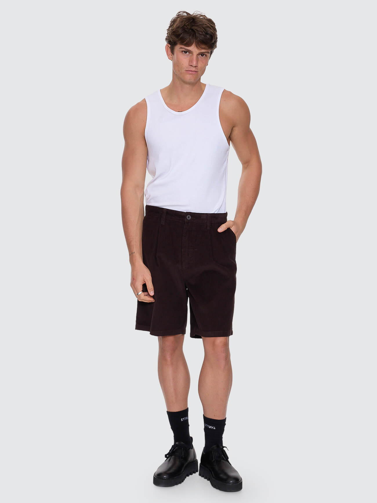 Slacker Cord Chino Short - Postal Brown 26