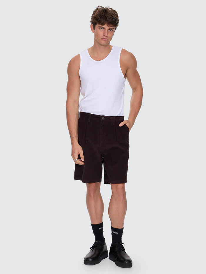 Slacker Cord Chino Short - Postal Brown 26