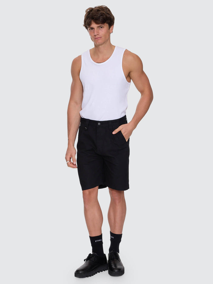 Thrills Union Slacker Work Short - Pirate Black 26