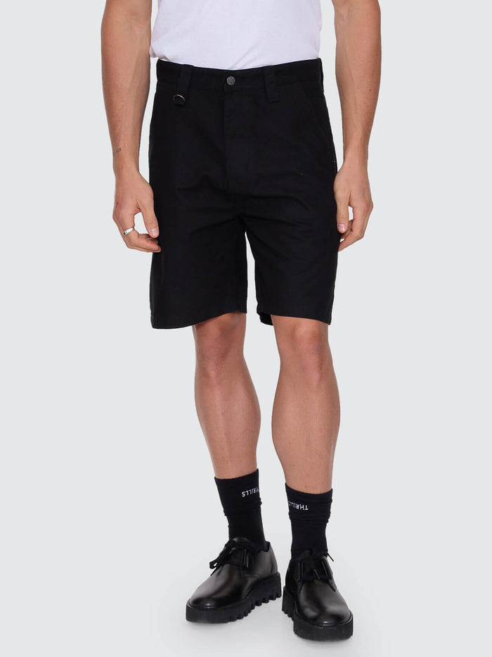 Thrills Union Slacker Work Short - Pirate Black 26