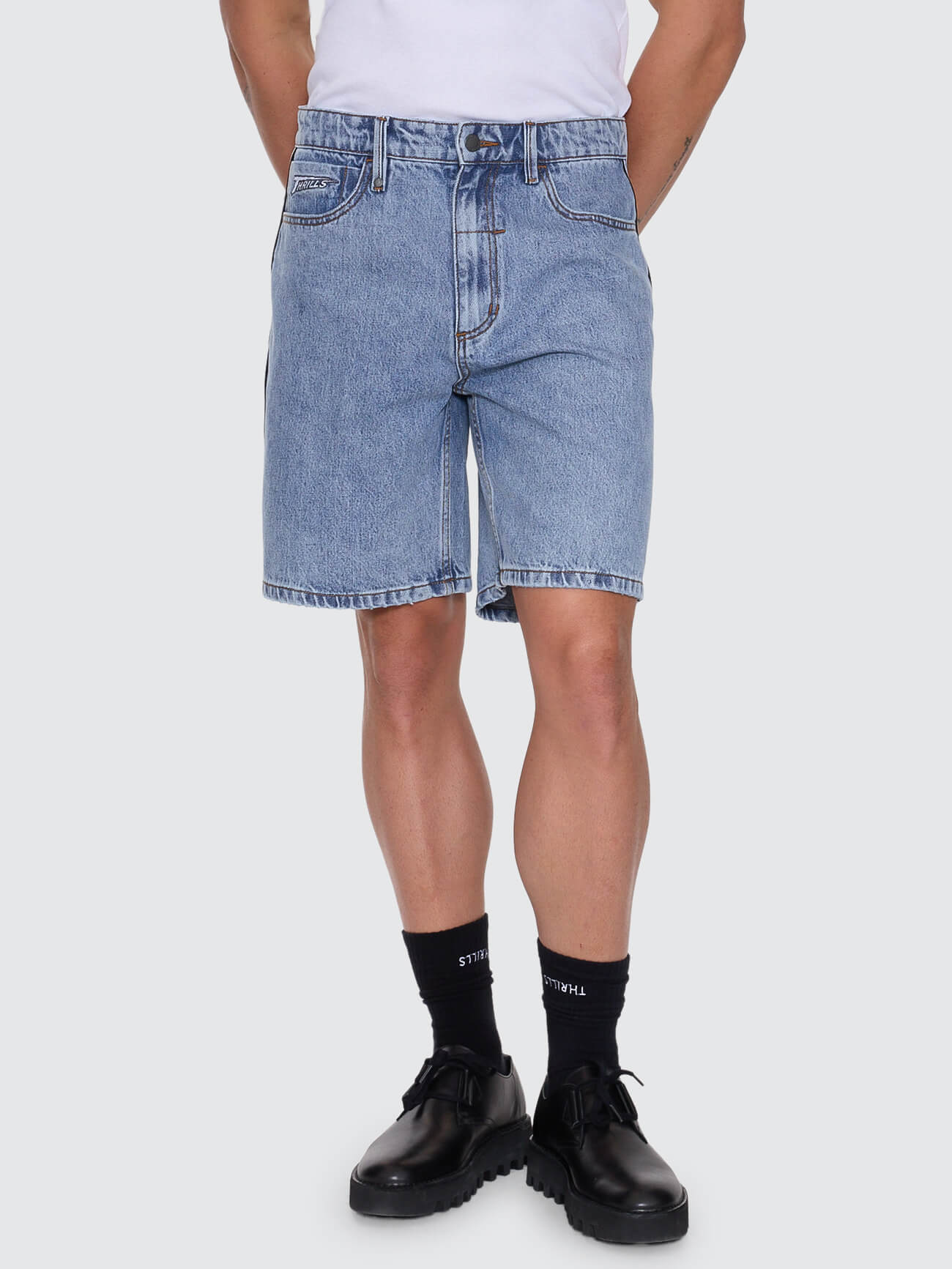 Heavy Voltage Slacker Relaxed Denim Short - Garage Blue 26