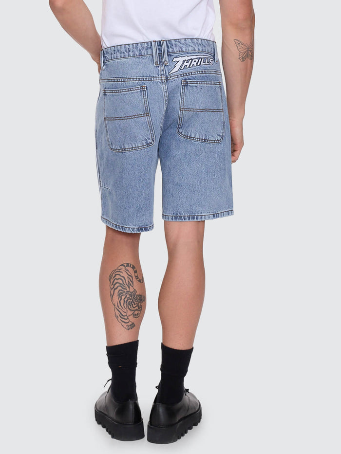 Heavy Voltage Slacker Relaxed Denim Short - Garage Blue 26