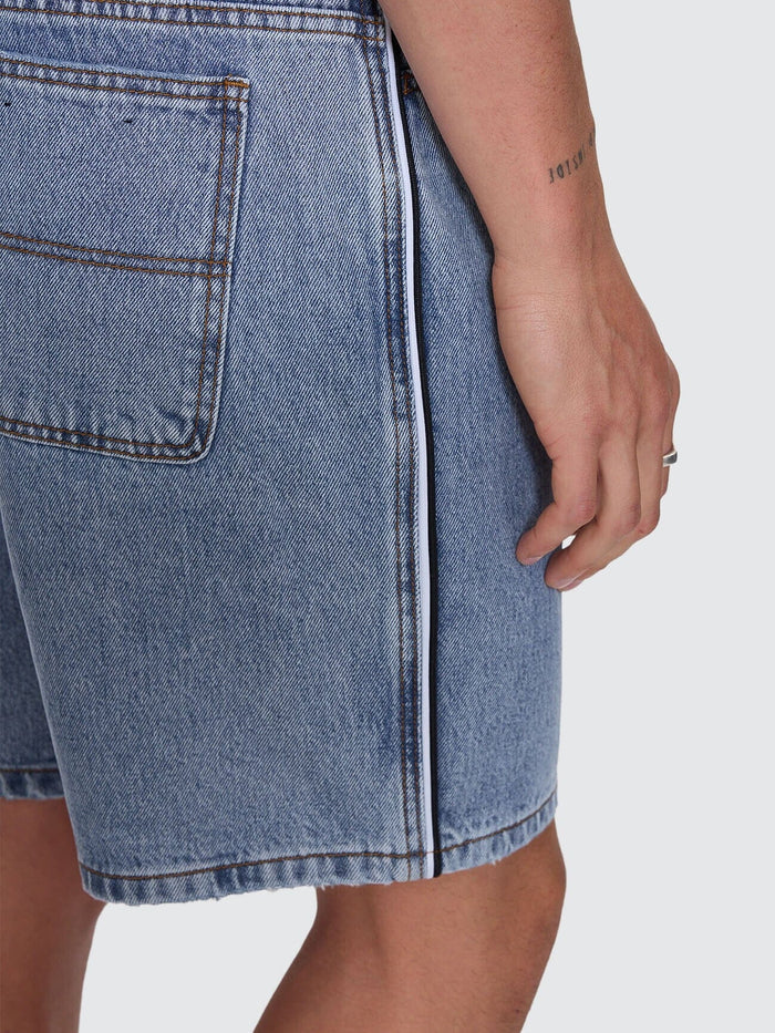 Heavy Voltage Slacker Relaxed Denim Short - Garage Blue 26