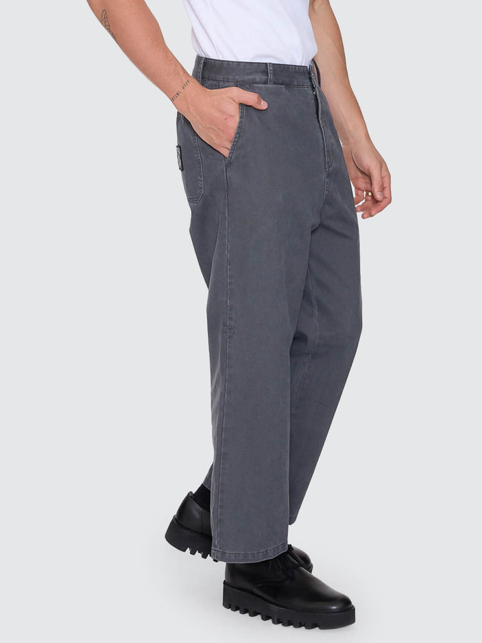 Stagger Big Slacker Cropped Pant - Dark Charcoal 26