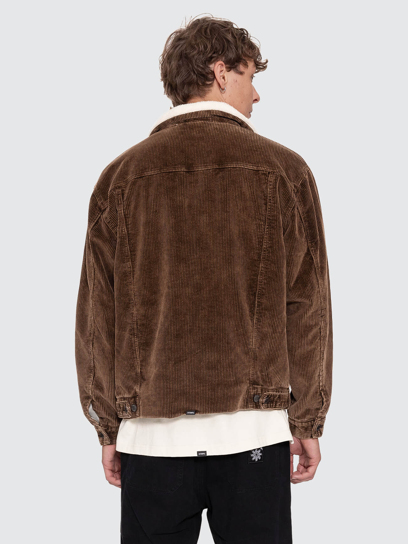 Oversized Sherpa Wanderer Cord Jacket - Postal Brown XS