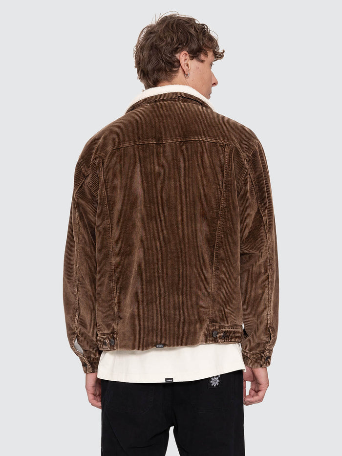 Oversized Sherpa Wanderer Cord Jacket - Postal Brown XS
