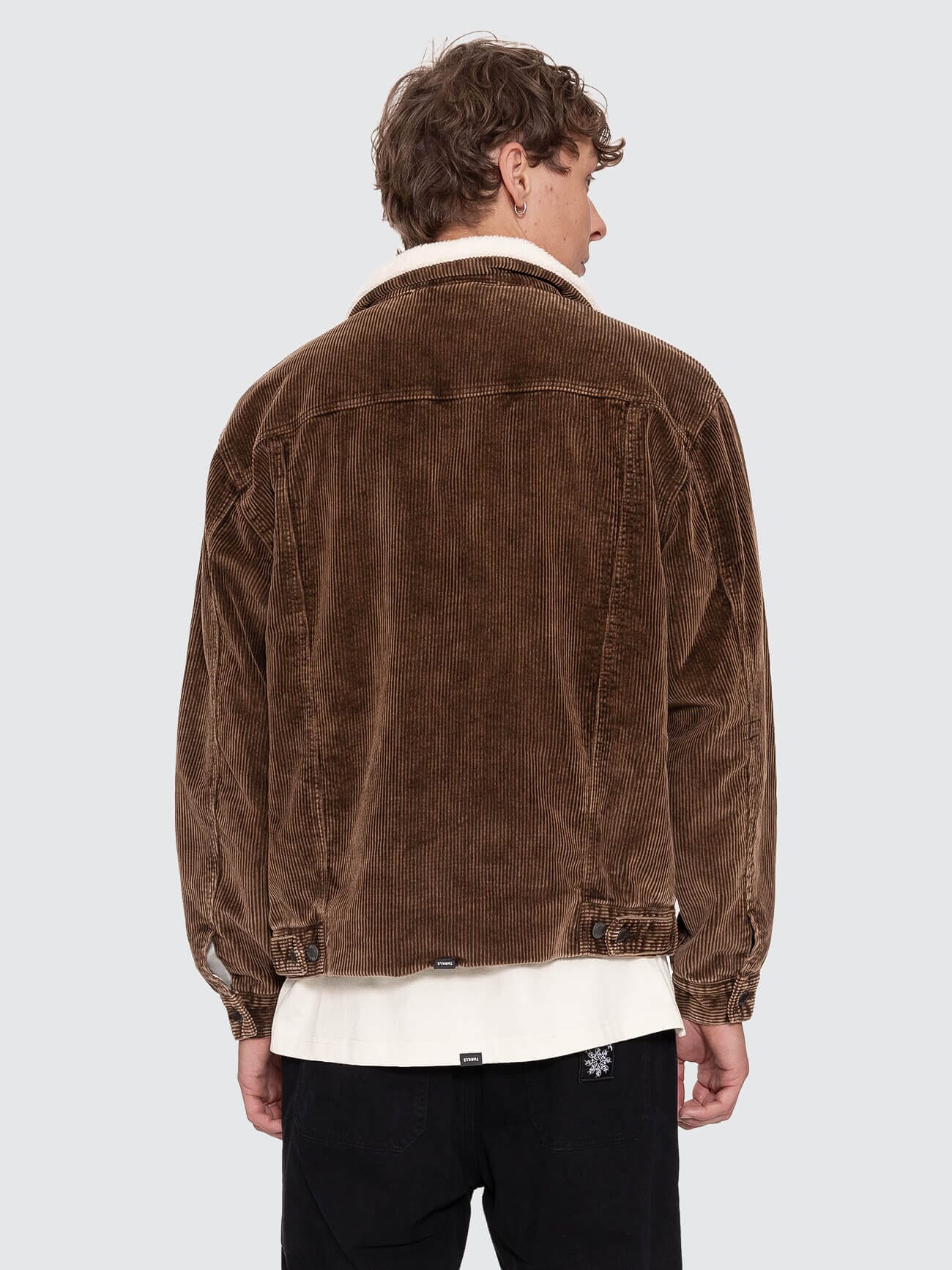 Oversized Sherpa Wanderer Cord Jacket - Postal Brown XS