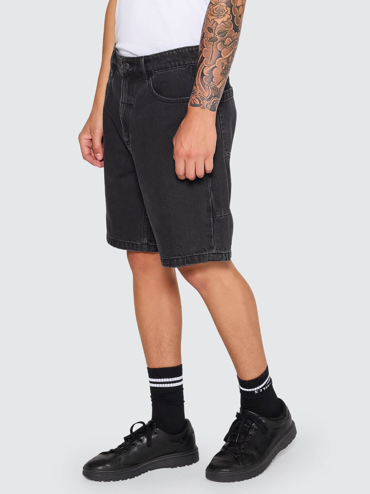 Slacker Denim Short - Aged Black 28
