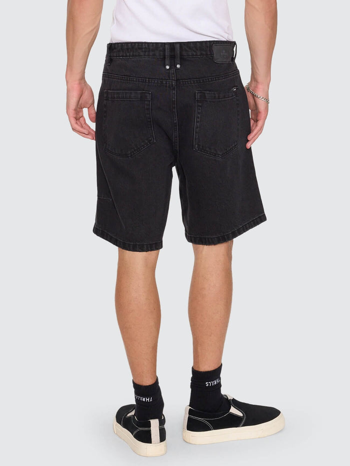 Slacker Denim Short - Aged Black 28