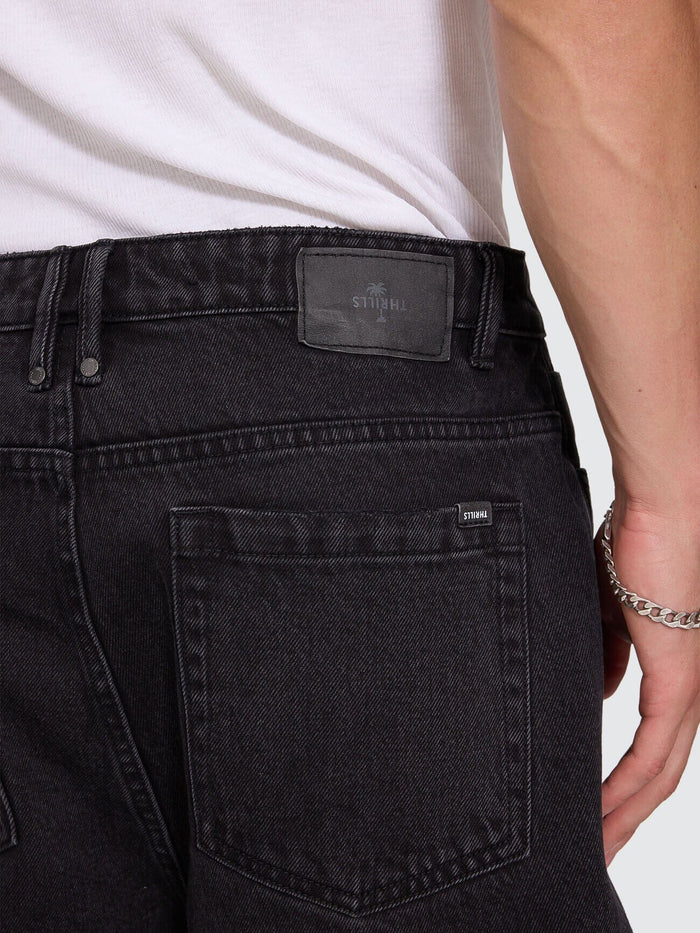 Slacker Denim Short - Aged Black 28