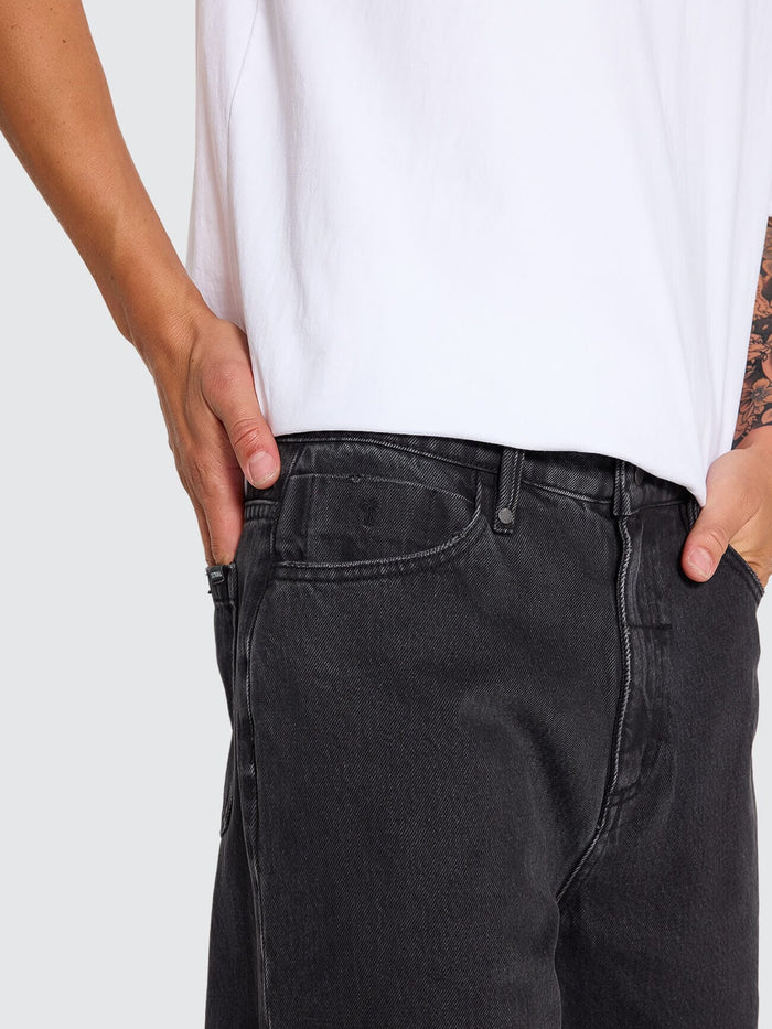 Slacker Denim Short - Aged Black 28