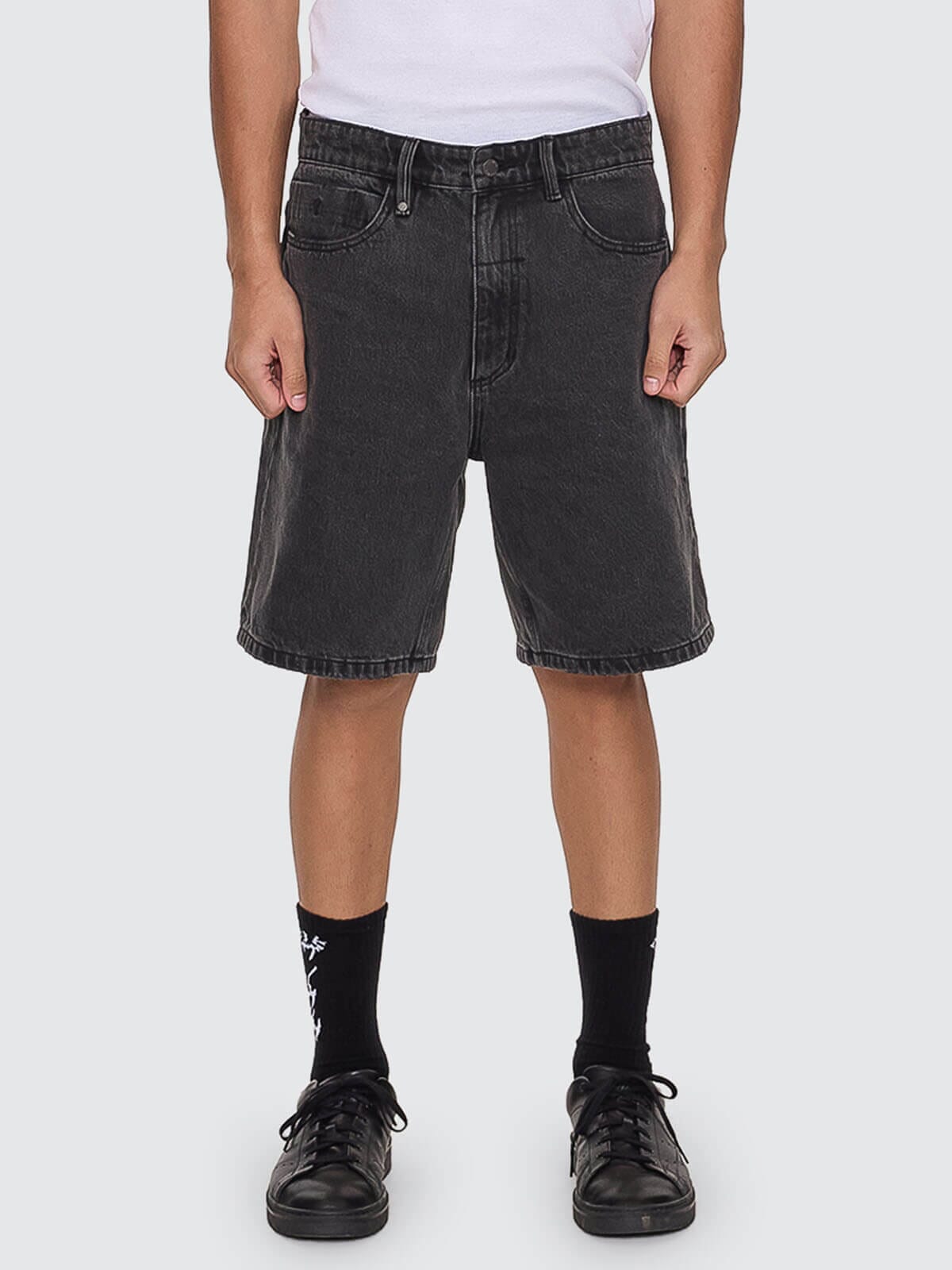 Slacker Denim Short - Aged Black 28