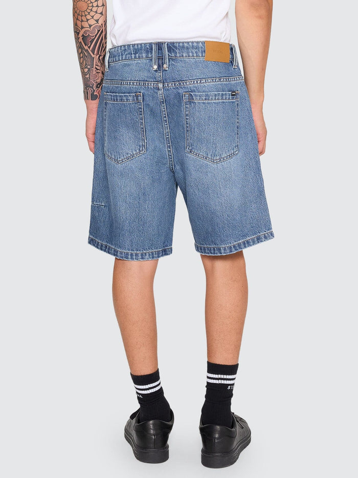 Slacker Relaxed Denim Short - Darker Dust Blue