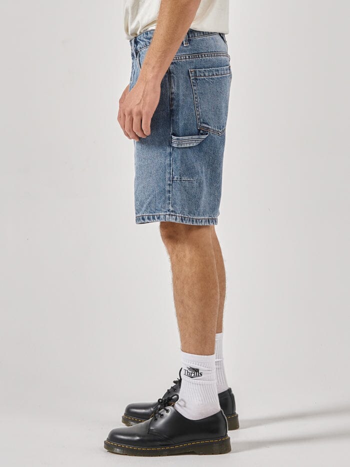 Slacker Denim Short - Weathered Blue