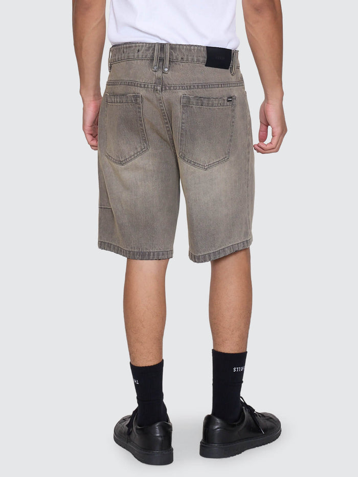 Slacker Relaxed Denim Short - New Grey 26