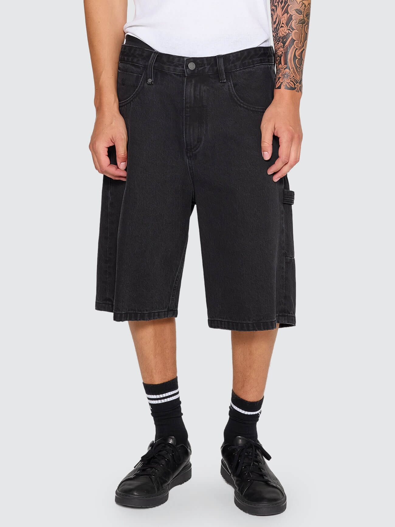 Big Slacker Denim Short - Aged Black 28